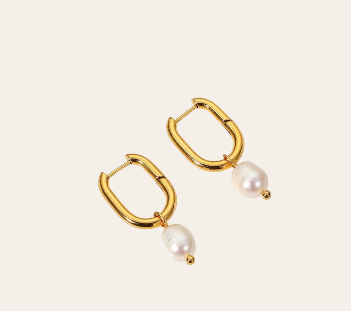Isla Pearl Earrings – gold, pearl dro