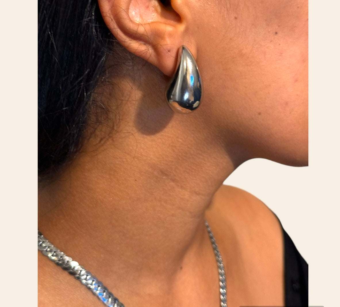 Dew Drop Studs on model stainless steel