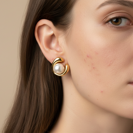 ORBIT PEARL EARRINGS